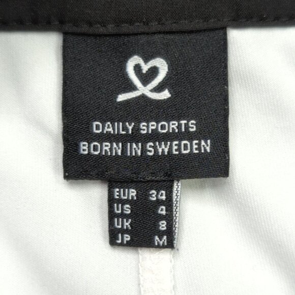 Daily Sports Womens Size 4 Golf Skort Black Leopard Pleated Performance Apparel - Picture 2 of 8